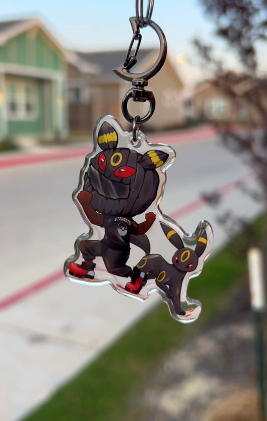 Steph & Umbreon Keychain